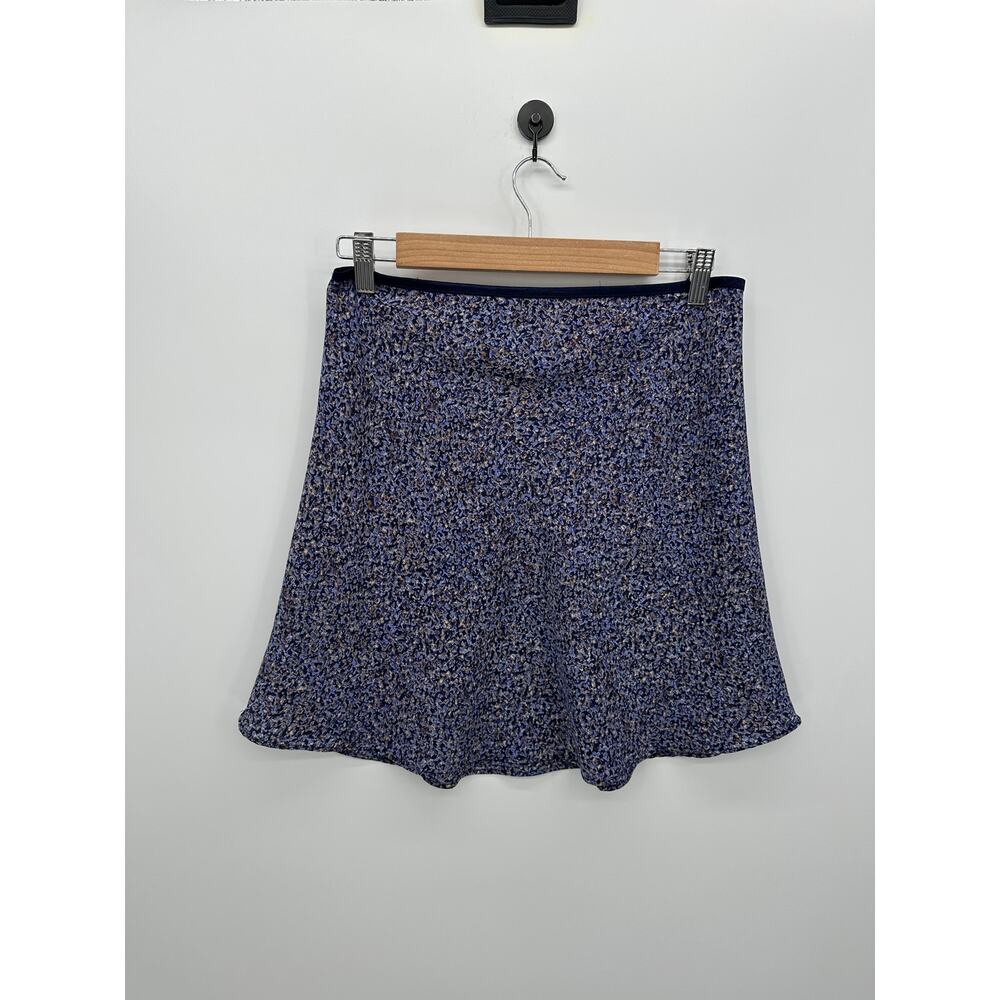 Exact‎ Change Womens Purple Floral Mini Skirt Size M Y2K Skater Slip Coquette